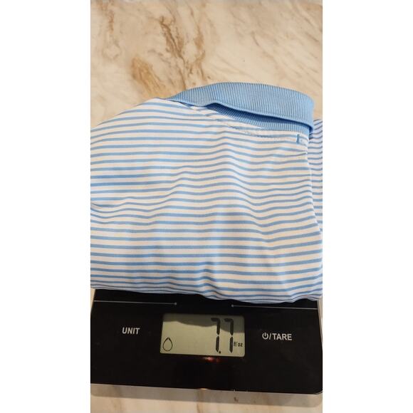 Nike Golf Dri-Fit Blue Striped Short Sleeves Polo T-shirt Size XL - Picture 11 of 11